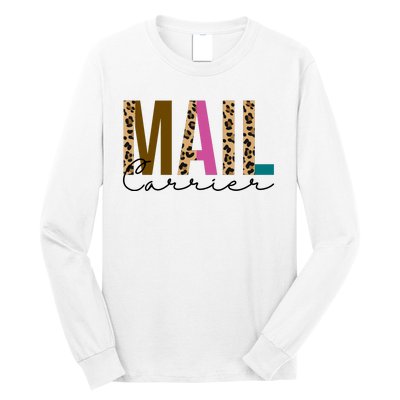 Mail Carrier Leopard Cute Gift Long Sleeve Shirt