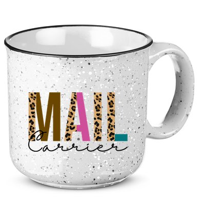 Mail Carrier Leopard Cute Gift 15oz Campfire Ceramic Mug