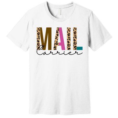 Mail Carrier Leopard Cute Gift Premium T-Shirt