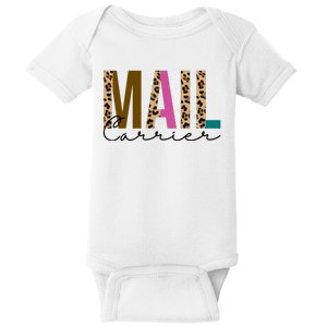 Mail Carrier Leopard Cute Gift Baby Bodysuit