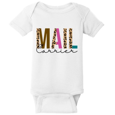 Mail Carrier Leopard Cute Gift Baby Bodysuit
