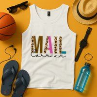 Mail Carrier Leopard Cute Gift Tank Top