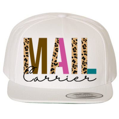 Mail Carrier Leopard Cute Gift Wool Snapback Cap