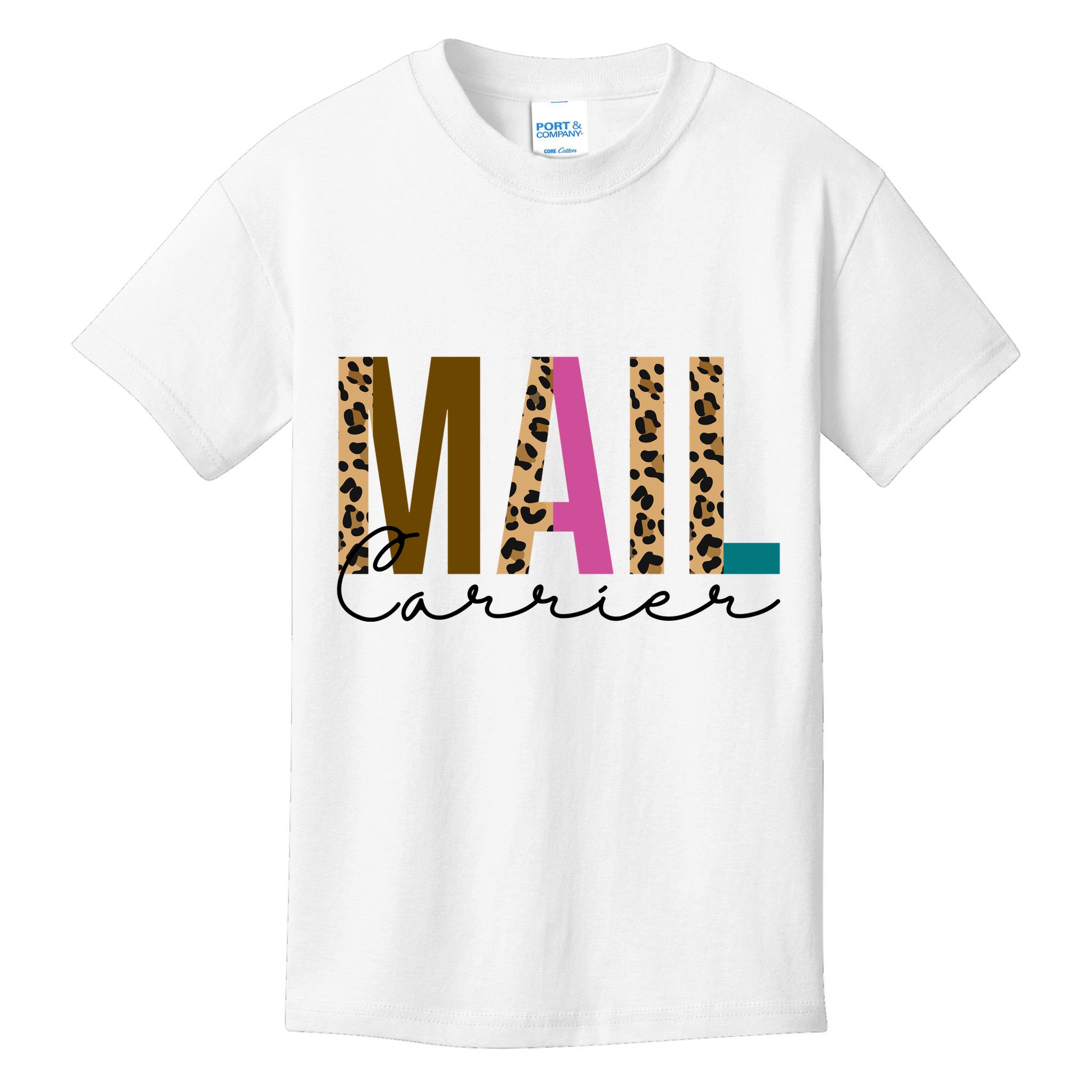 Mail Carrier Leopard Cute Gift Kids T-Shirt