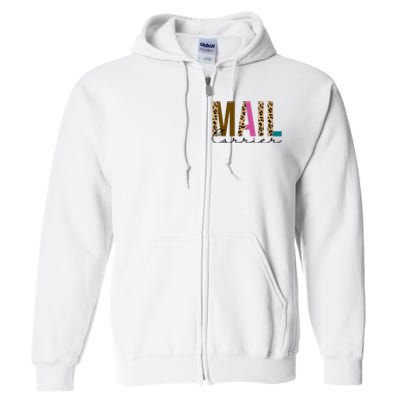 Mail Carrier Leopard Cute Gift Full Zip Hoodie