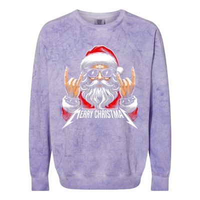 Merry Christmas Lights Red Santa Hat Xmas Family Colorblast Crewneck Sweatshirt