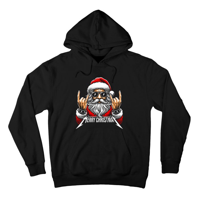 Merry Christmas Lights Red Santa Hat Xmas Family Hoodie