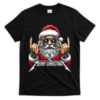 Merry Christmas Lights Red Santa Hat Xmas Family T-Shirt