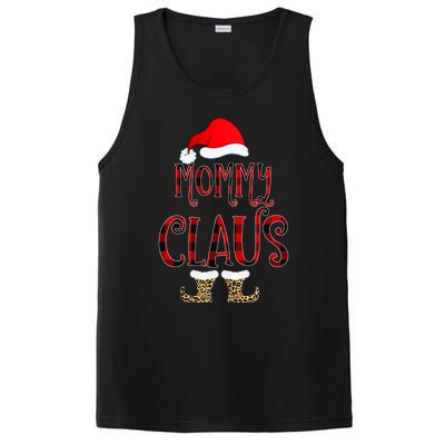 Mommy Claus Leopard Christmas Pajama Santa Gift For Mama Gift PosiCharge Competitor Tank