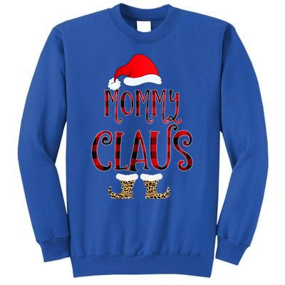 Mommy Claus Leopard Christmas Pajama Santa Gift For Mama Gift Sweatshirt