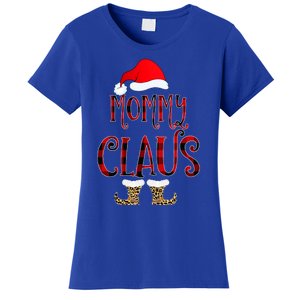 Mommy Claus Leopard Christmas Pajama Santa Gift For Mama Gift Women's T-Shirt