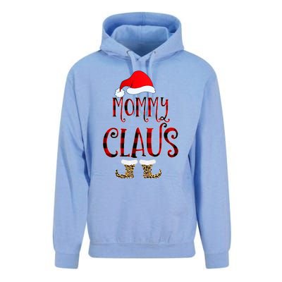 Mommy Claus Leopard Christmas Pajama Santa Gift For Mama Gift Unisex Surf Hoodie