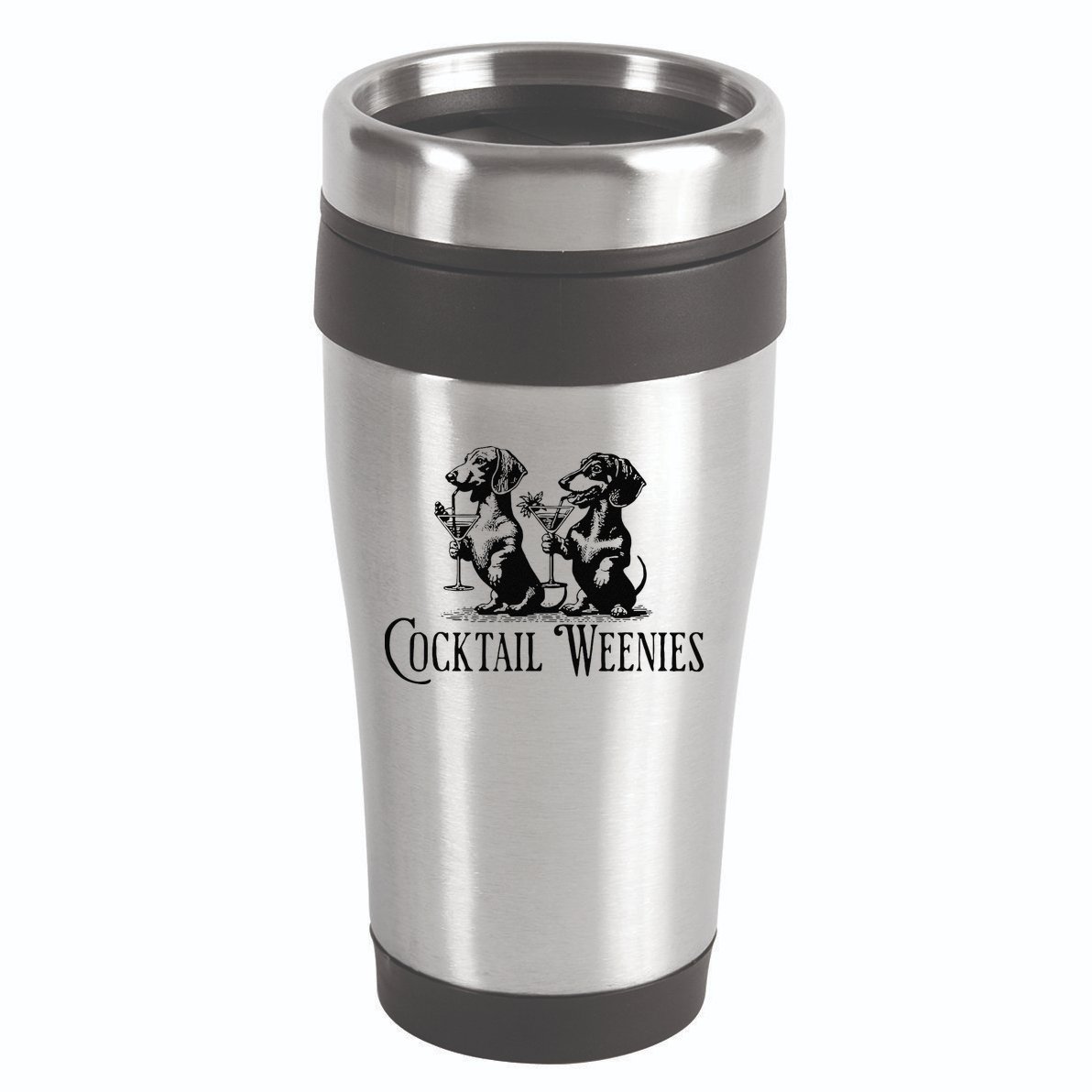 Martini Cocktail Lover Dachshund Cocktail Weenies Dachshund Gift 16oz Travel Tumbler