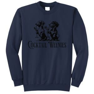 Martini Cocktail Lover Dachshund Cocktail Weenies Dachshund Gift Sweatshirt