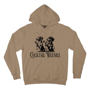 Martini Cocktail Lover Dachshund Cocktail Weenies Dachshund Gift Hoodie