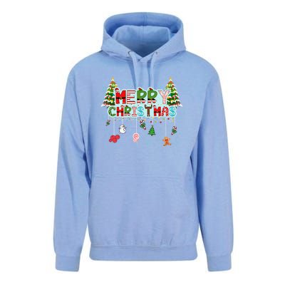 Merry Christmas Lights Red Santa Hat Xmas Family Unisex Surf Hoodie