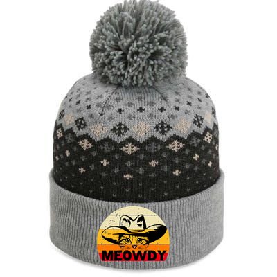 Meowdy Cat Lover The Baniff Cuffed Pom Beanie