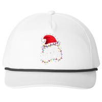 Merry Christmas Lights Red Santa Hat Xmas Family Snapback Five-Panel Rope Hat