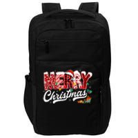 Merry Christmas Lights Red Santa Hat Xmas Family Impact Tech Backpack