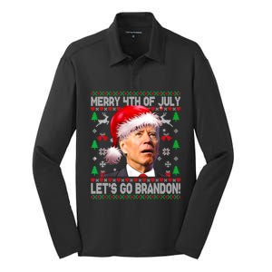 Merry Christmas LetS Go Branson Brandon Ugly Style Great Gift Silk Touch Performance Long Sleeve Polo