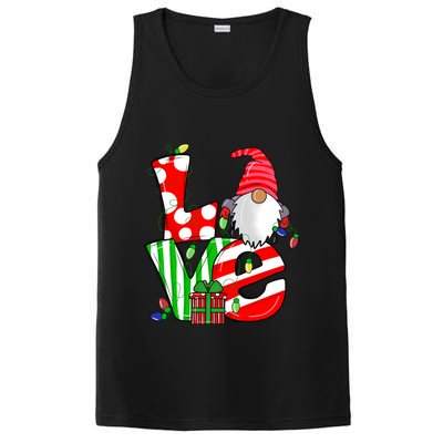 Merry Christmas Love Gnome Christmas Lights Xmas Funny Gift PosiCharge Competitor Tank