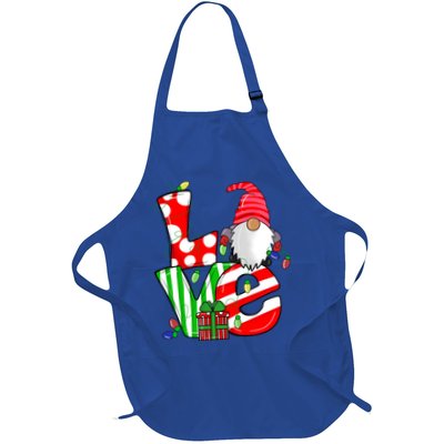 Merry Christmas Love Gnome Christmas Lights Xmas Funny Gift Apron