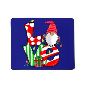 Merry Christmas Love Gnome Christmas Lights Xmas Funny Gift Mousepad