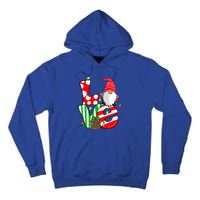 Merry Christmas Love Gnome Christmas Lights Xmas Funny Gift Tall Hoodie