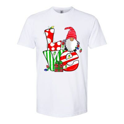 Merry Christmas Love Gnome Christmas Lights Xmas Funny Gift Softstyle CVC T-Shirt