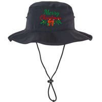 Merry Christmas Lights Red Santa Hat Xmas Family Women Legacy Cool Fit Booney Bucket Hat