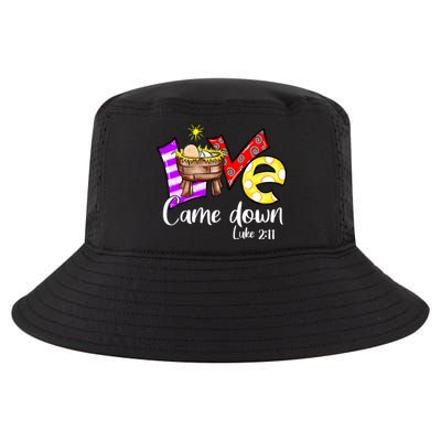 Merry Christmas Love Came Down Luke-211 Thanksgiving Jesus Cool Comfort Performance Bucket Hat