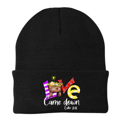 Merry Christmas Love Came Down Luke-211 Thanksgiving Jesus Beanie