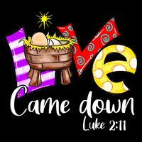 Merry Christmas Love Came Down Luke-211 Thanksgiving Jesus 16 in Basic Backpack