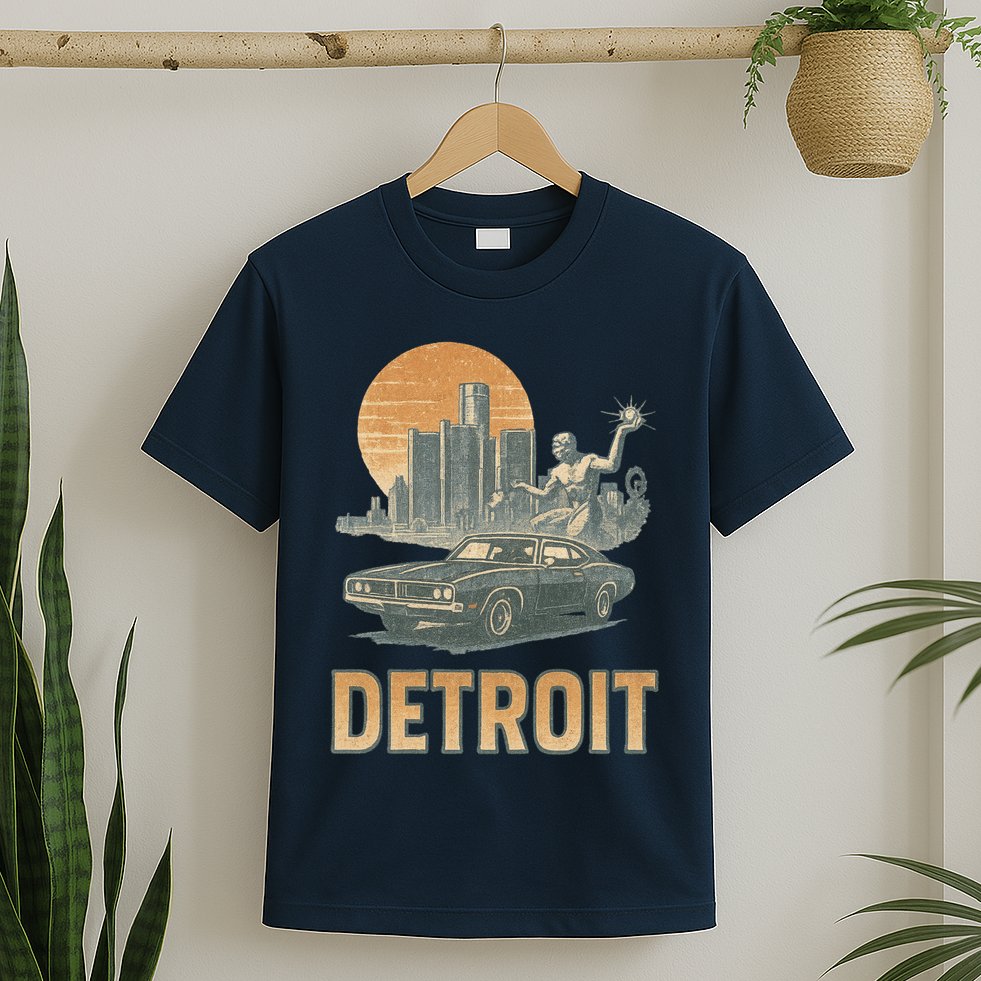Motor City Legends Detroit Vintage Muscle T-Shirt