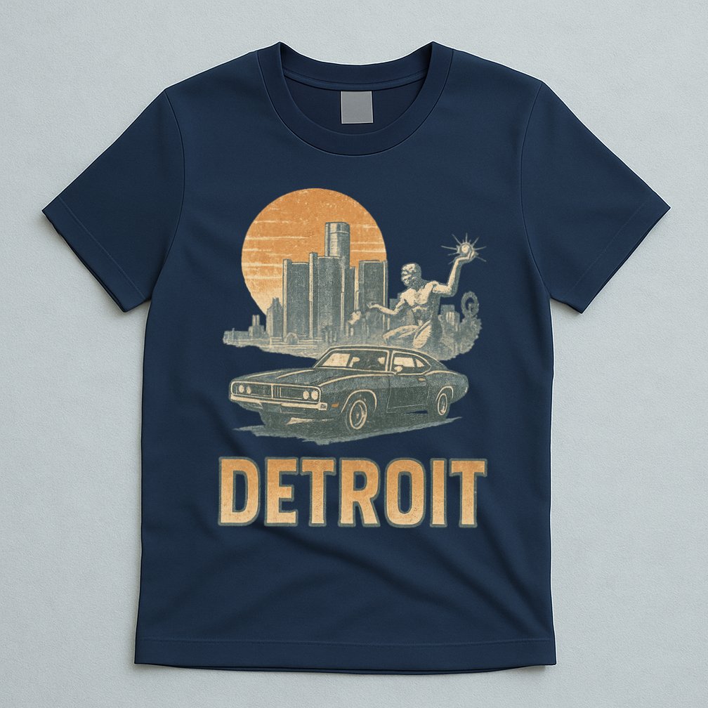 Motor City Legends Detroit Vintage Muscle T-Shirt