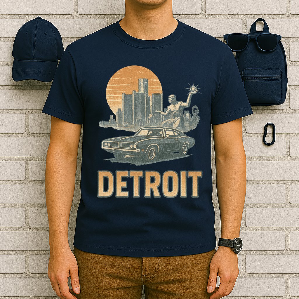 Motor City Legends Detroit Vintage Muscle T-Shirt