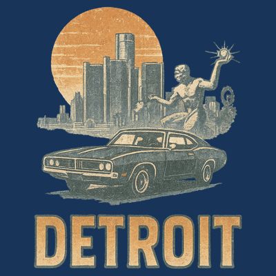 Motor City Legends Detroit Vintage Muscle T-Shirt