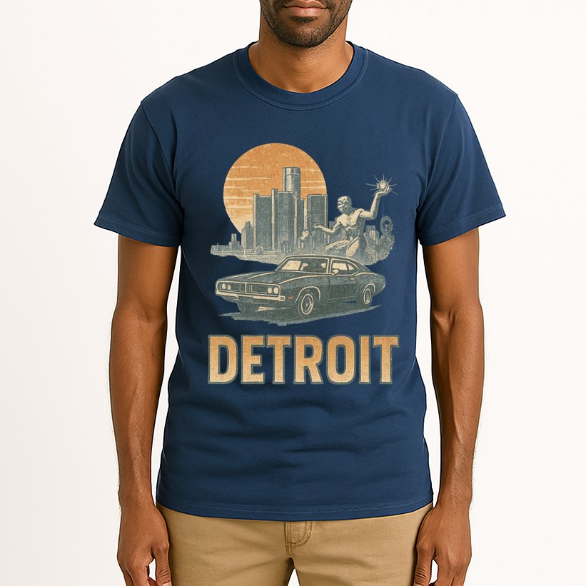 Motor City Legends Detroit Vintage Muscle Tall T-Shirt