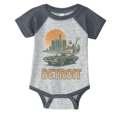 Motor City Legends Detroit Vintage Muscle Infant Baby Jersey Bodysuit
