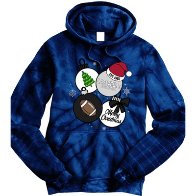 Merry Christmas Las Vegas Football Est 1960 Tie Dye Hoodie