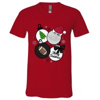 Merry Christmas Las Vegas Football Est 1960 V-Neck T-Shirt