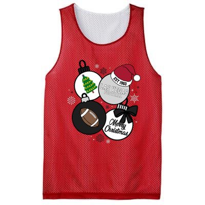 Merry Christmas Las Vegas Football Est 1960 Mesh Reversible Basketball Jersey Tank