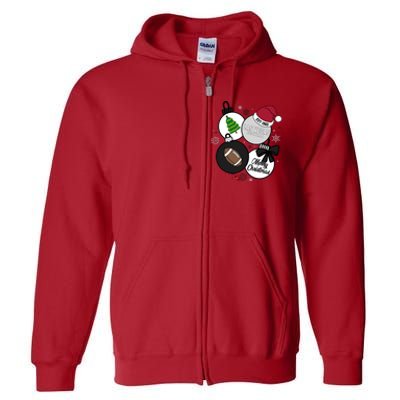 Merry Christmas Las Vegas Football Est 1960 Full Zip Hoodie