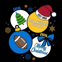 Merry Christmas Los Angeles Football Est 1959 16 in Basic Backpack