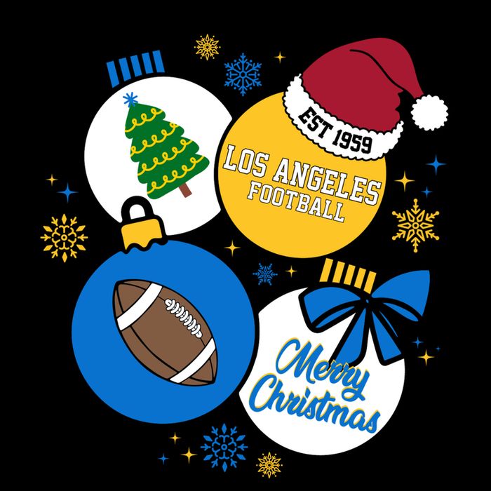 Merry Christmas Los Angeles Football Est 1959 16 in Basic Backpack