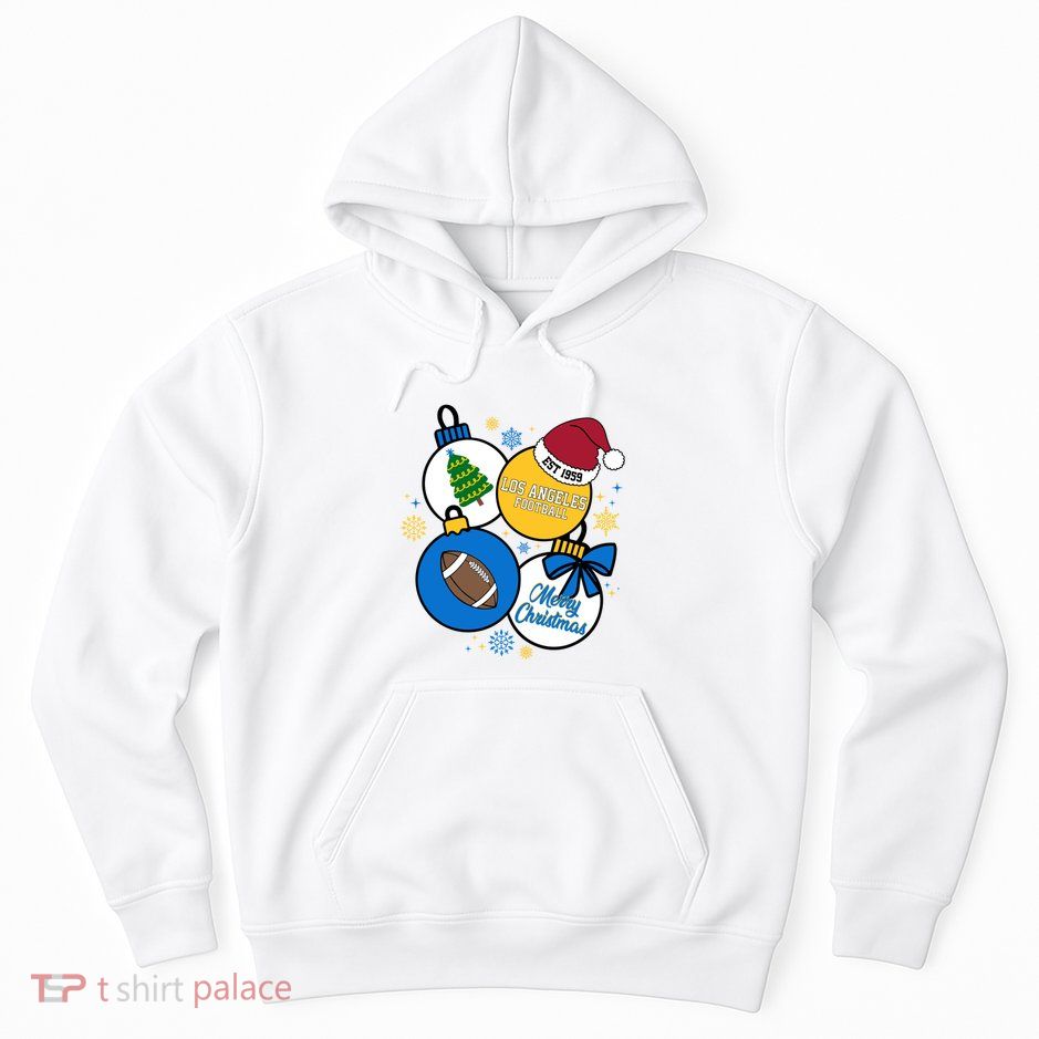 Merry Christmas Los Angeles Football Est 1959 Hoodie