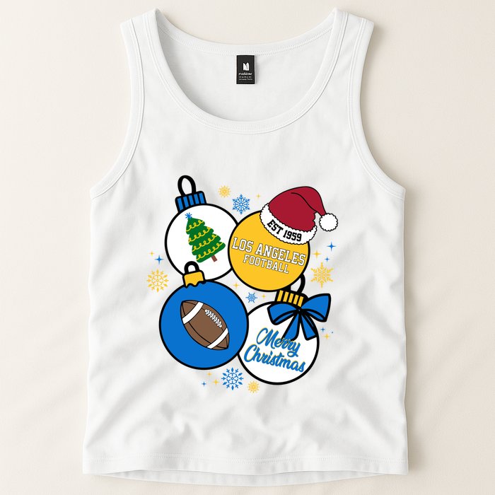 Merry Christmas Los Angeles Football Est 1959 Tank Top