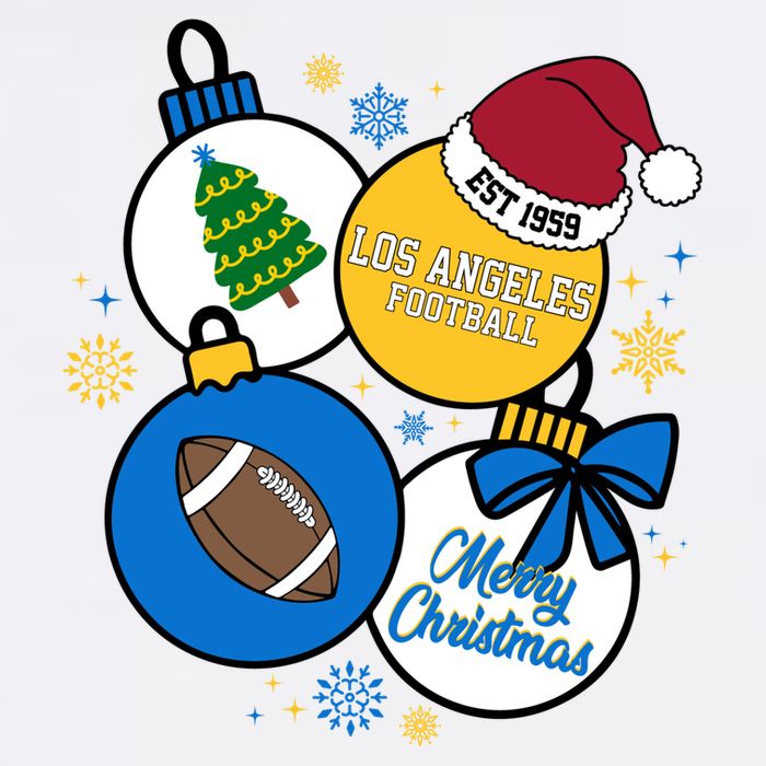 Merry Christmas Los Angeles Football Est 1959 Tank Top