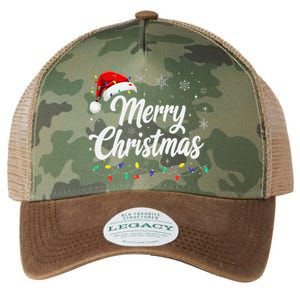 Merry Christmas Lights Red Family Santa Hat Xmas Legacy Tie Dye Trucker Hat