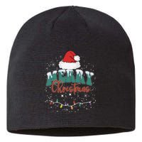 Merry Christmas Led Lights Red Santa Hat Family Sustainable Beanie